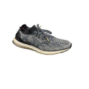 Adidas Mens Ultra Boost Laceless Grey Fabric Trail Running Shoes Sneakers Size 9